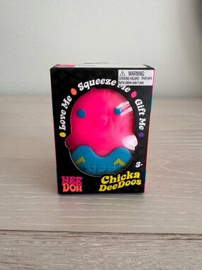 Needoh Chicka DeeDoos Pink and Blue Squeeze Toy